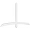 Ekena Millwork Bellingham Architectural Grade PVC Gable Bracket, 84"W x 45 1/2"H x 2"D x 4"F, 13/12 Pitch GBP084X46X0204BEL00 - alternate 1